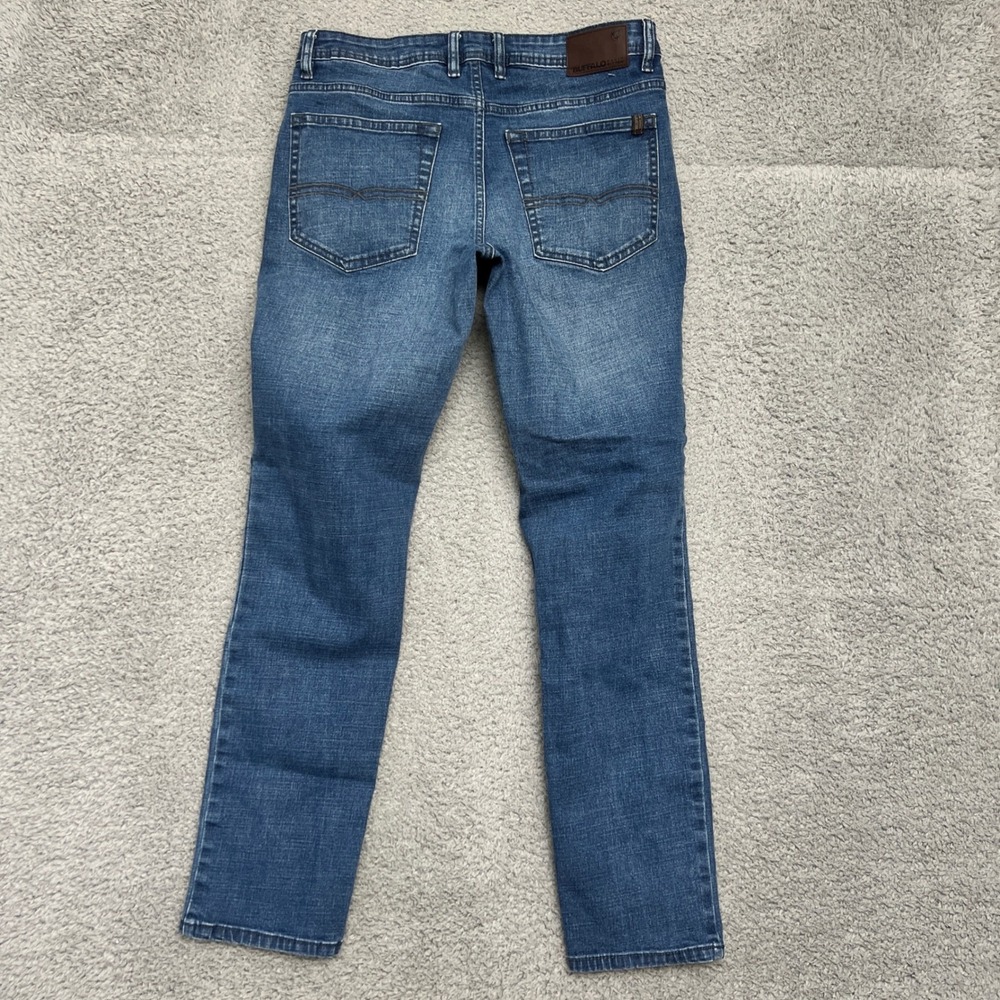 Buffalo David Bitton Jackson Jeans Mens 32x32 Straight Stretch Blue Excellent - Picture 4 of 10